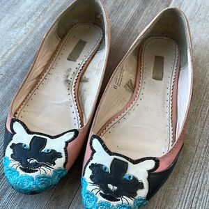 Cat Ballet Flats